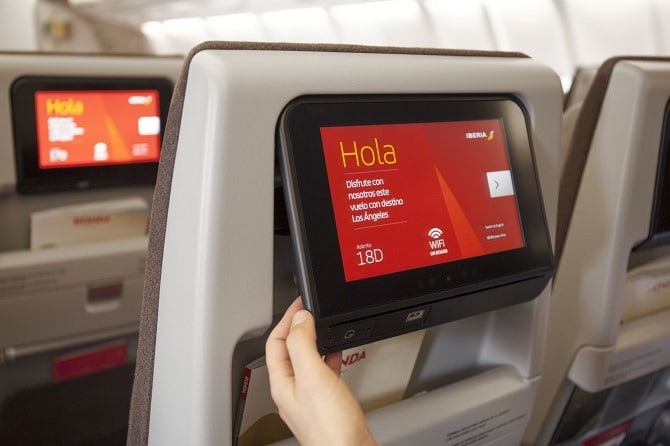 Iberia Seatback tv