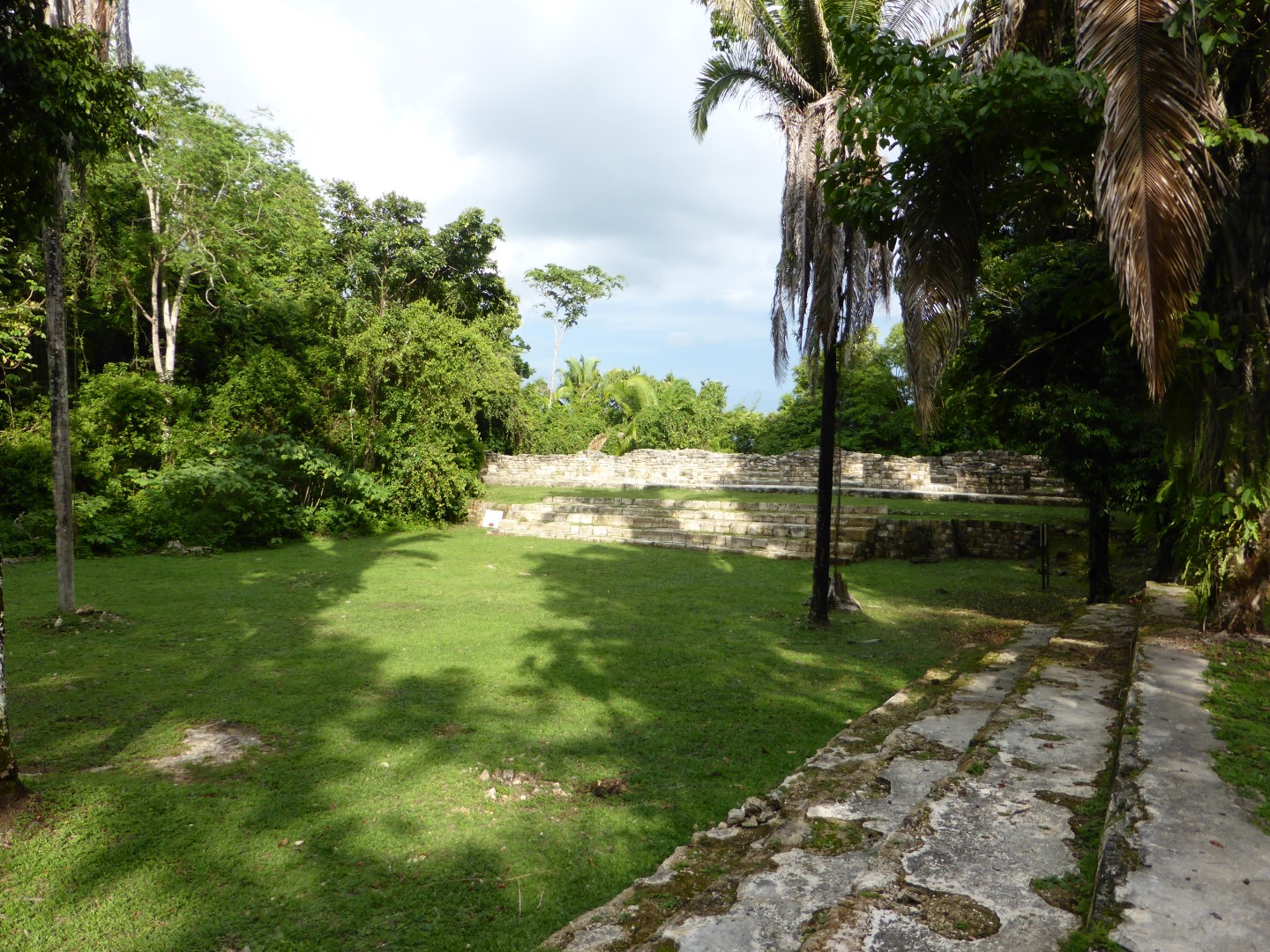 Ruins of building at Aguateca, Guatemala