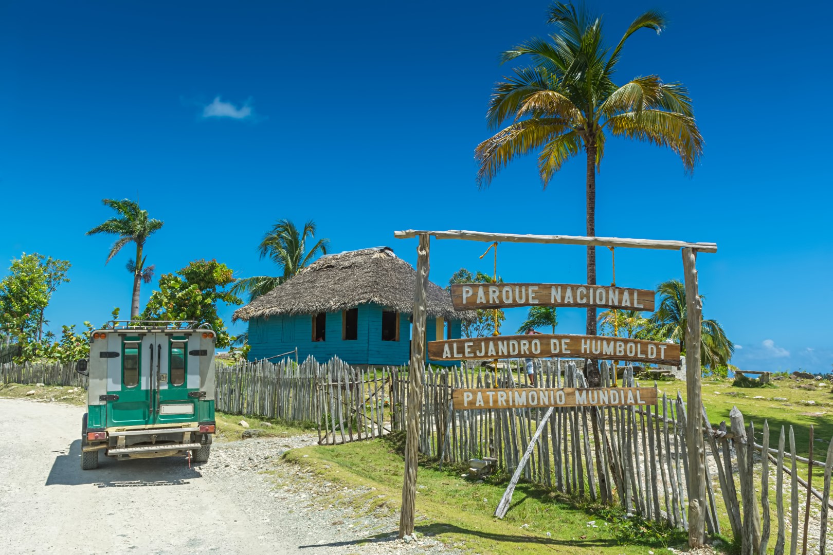 Entrance to Alejandro De Humboldt National Park near Baracoa Cuba