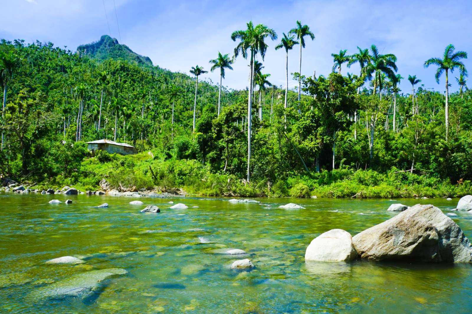 Scenic river running through the Baracoa countryside