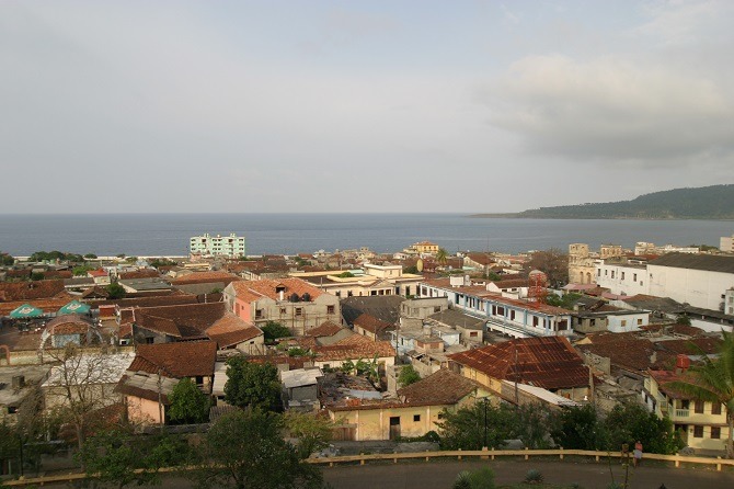 The town of Baracoa in eastern Cuba