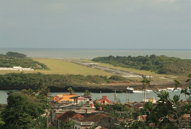 Baracoa airport in Cuba