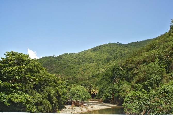 A river en-route to Baracoa in Cuba