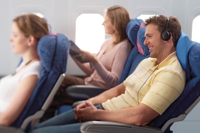 A passenger flying in economy class on British Airways