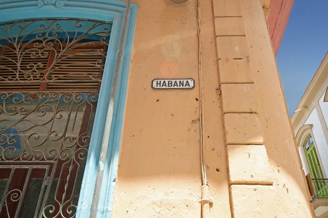 Calle Habana in Havana, Cuba