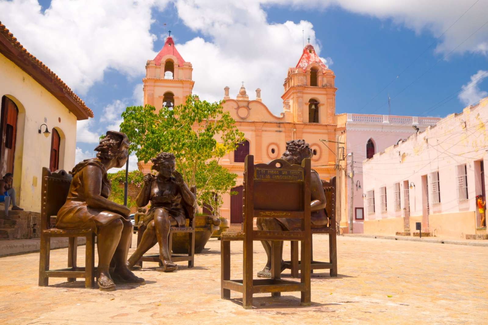 Street art statues in Camaguey, Cuba