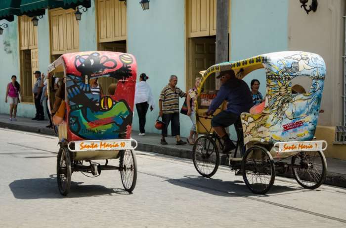 Rickshaw tour of Camaguey in Cuba