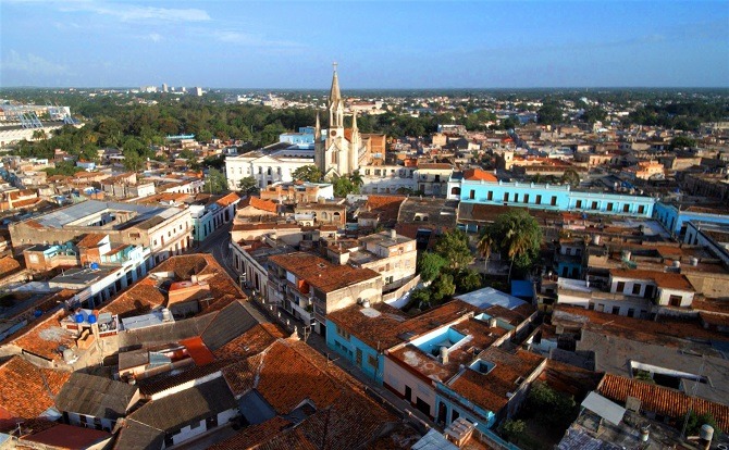 The city of Camaguey in Eastern Cuba