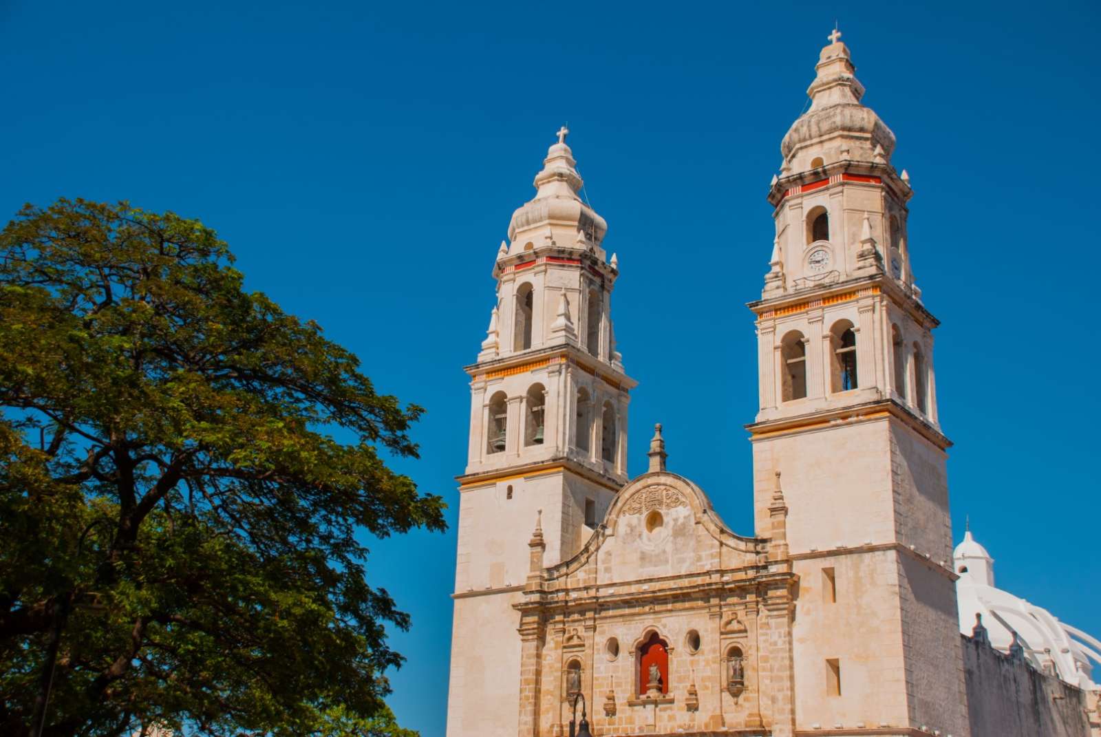 Cathedral in Campeche Mexico