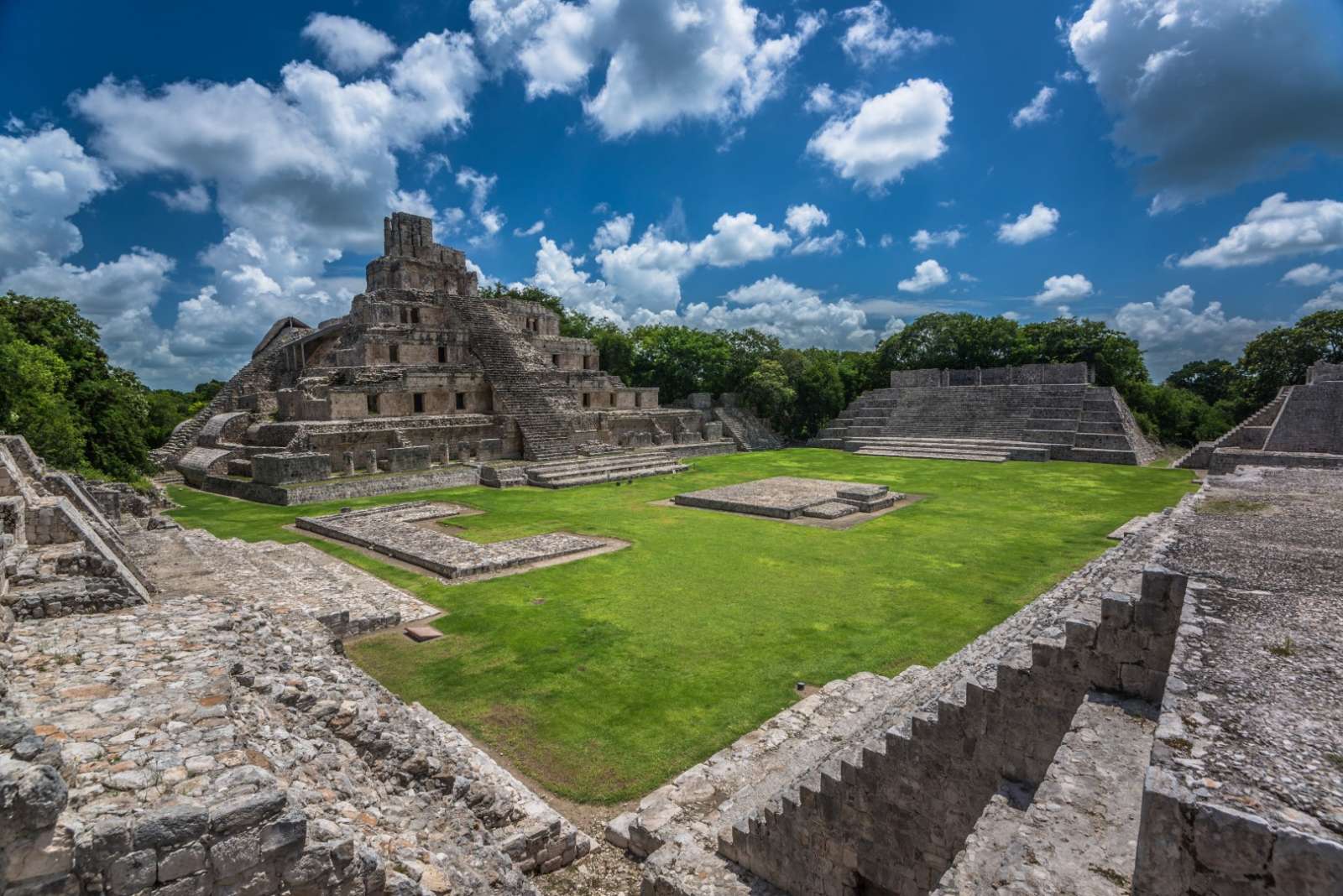 The Mayan ruins of Edzna near Campeche Mexico