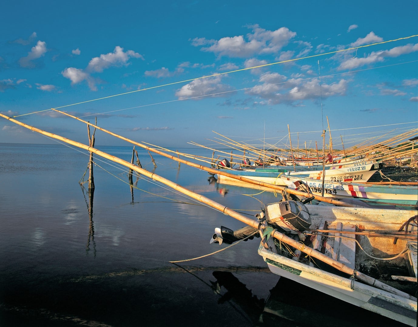 Fishing boats near Campeche Mexico