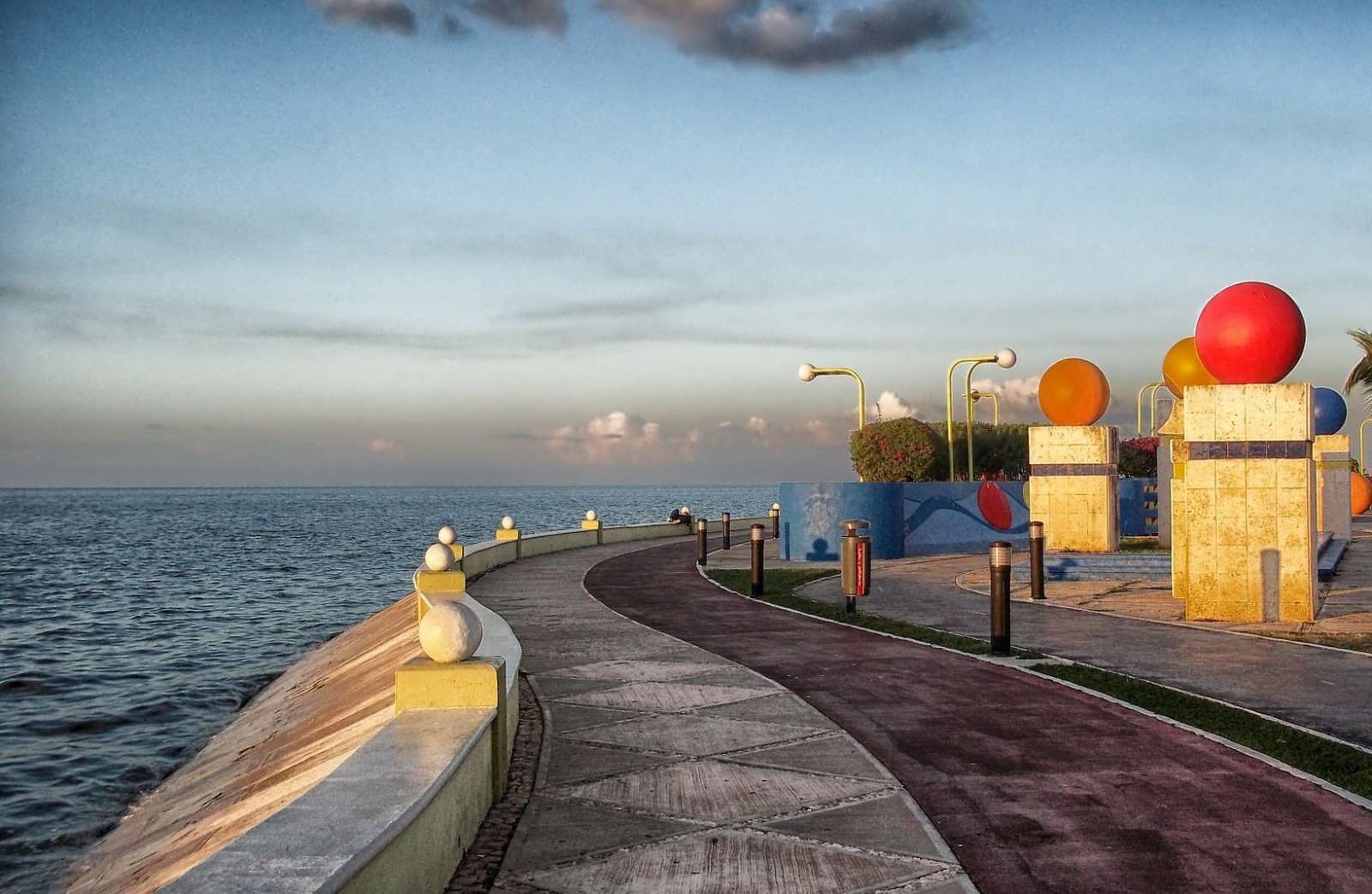 Seafront Promenade in Campeche Mexico