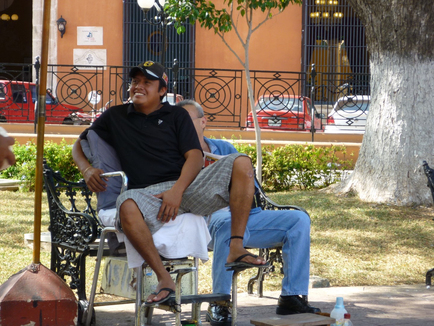 Shoeshine in Campeche Mexico