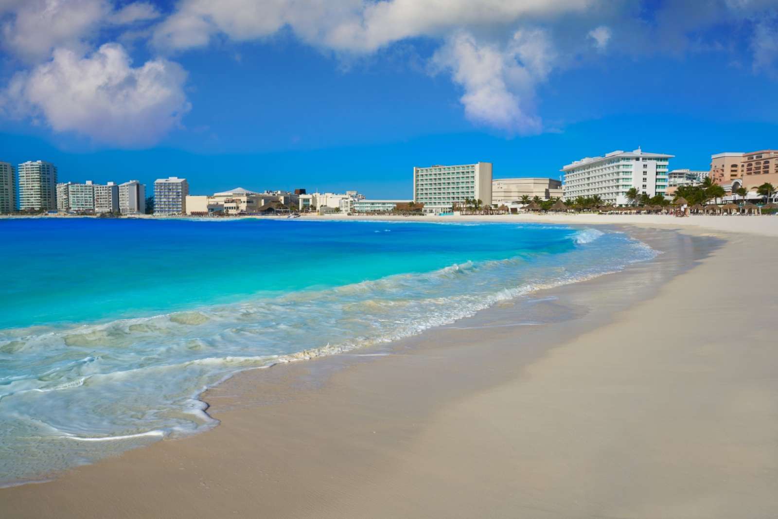 The beach at Cancun