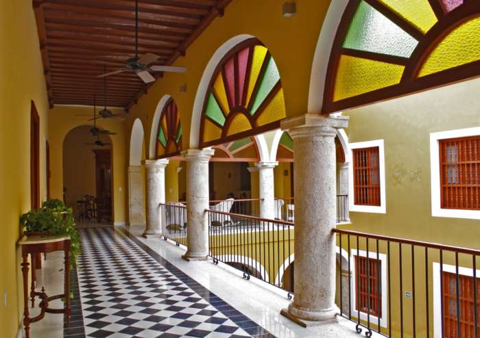 Corridor at Casa Don Gustavo Campeche