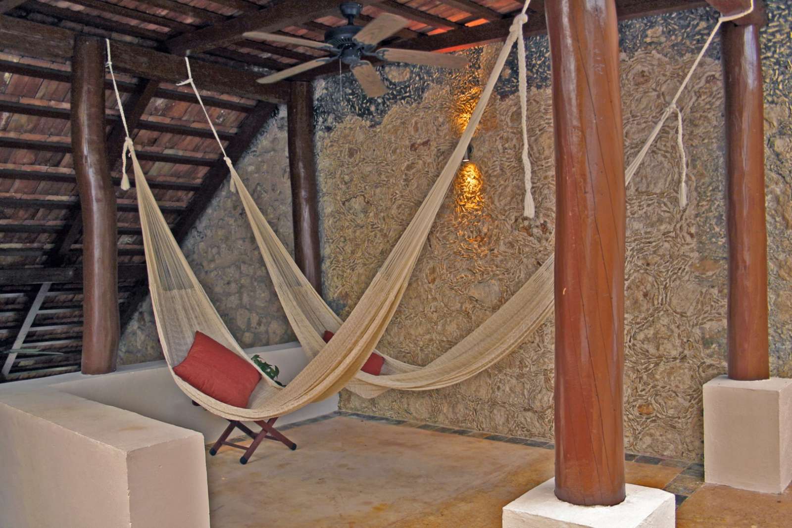 Hammocks at Casa Don Gustavo Campeche