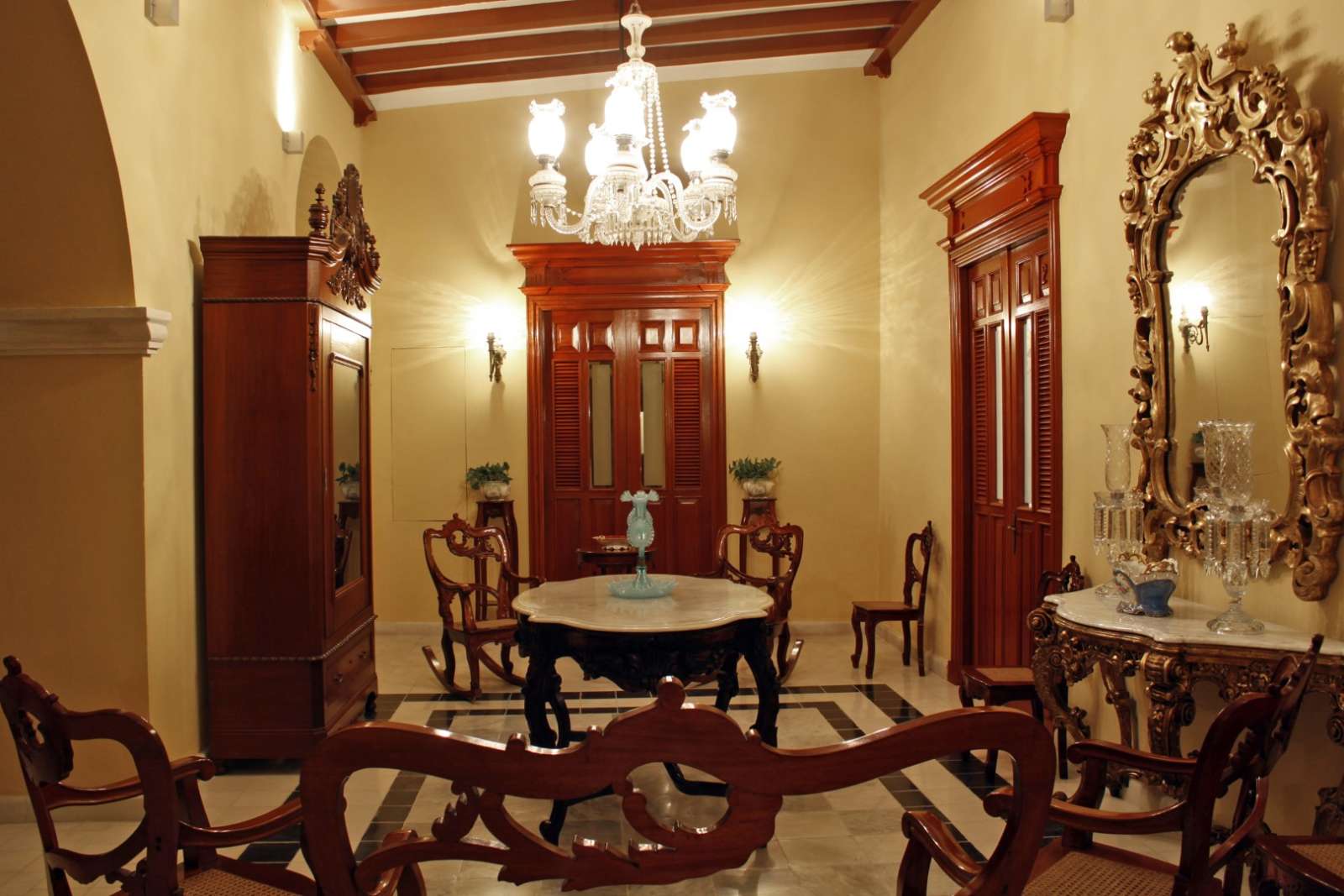Lounge at Casa Don Gustavo Campeche
