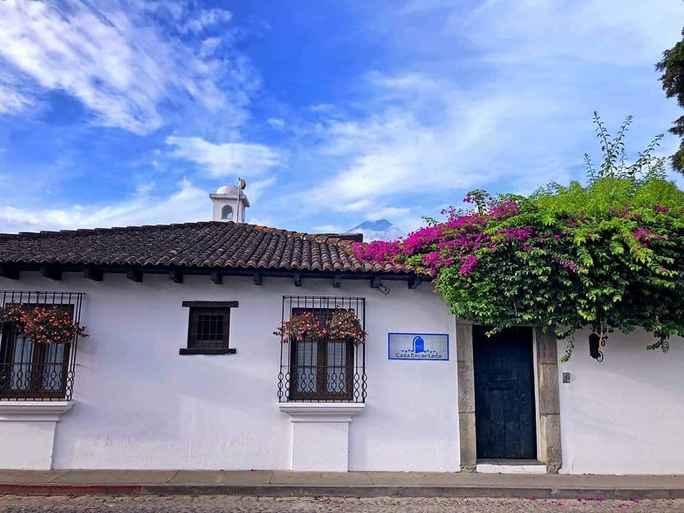 Exterior of Casa Encantada in Antigua