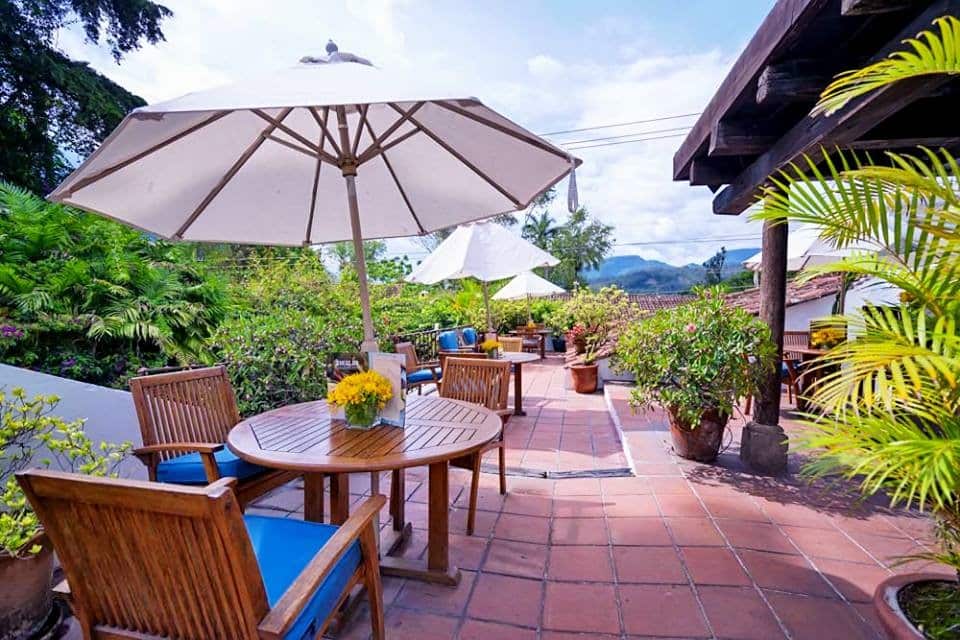 Roof terrace at Casa Encantada in Antigua