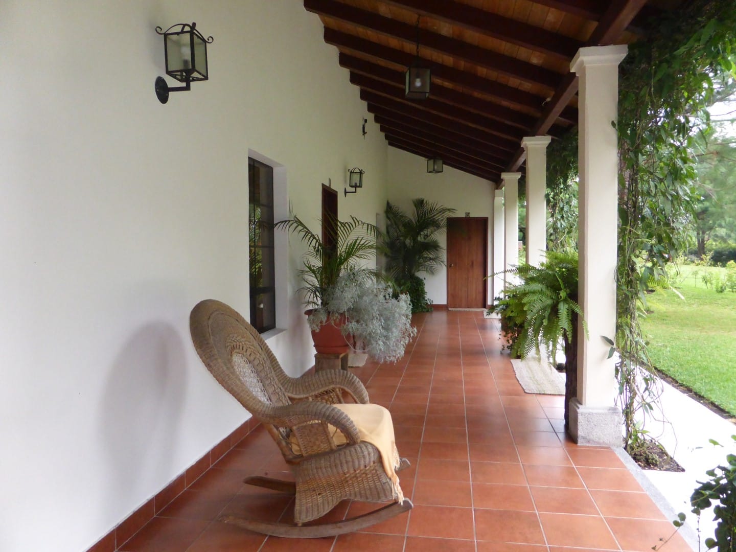 Patio at Casa Gaia in Coban