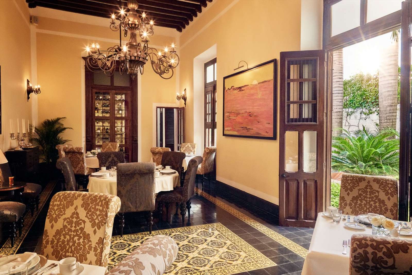 Breakfast room at Casa Lecanda in Merida