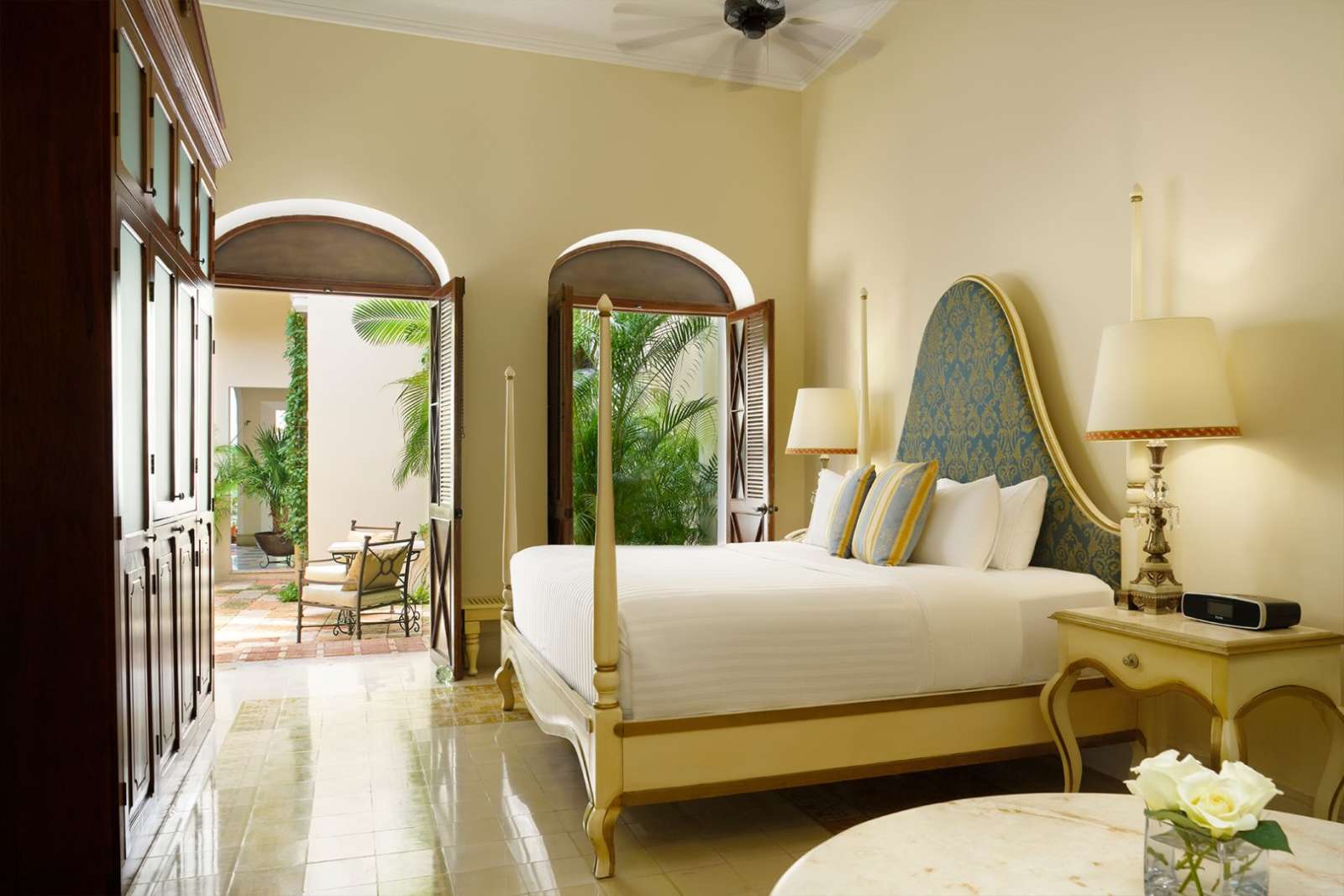 Bedroom at Casa Lecanda in Merida