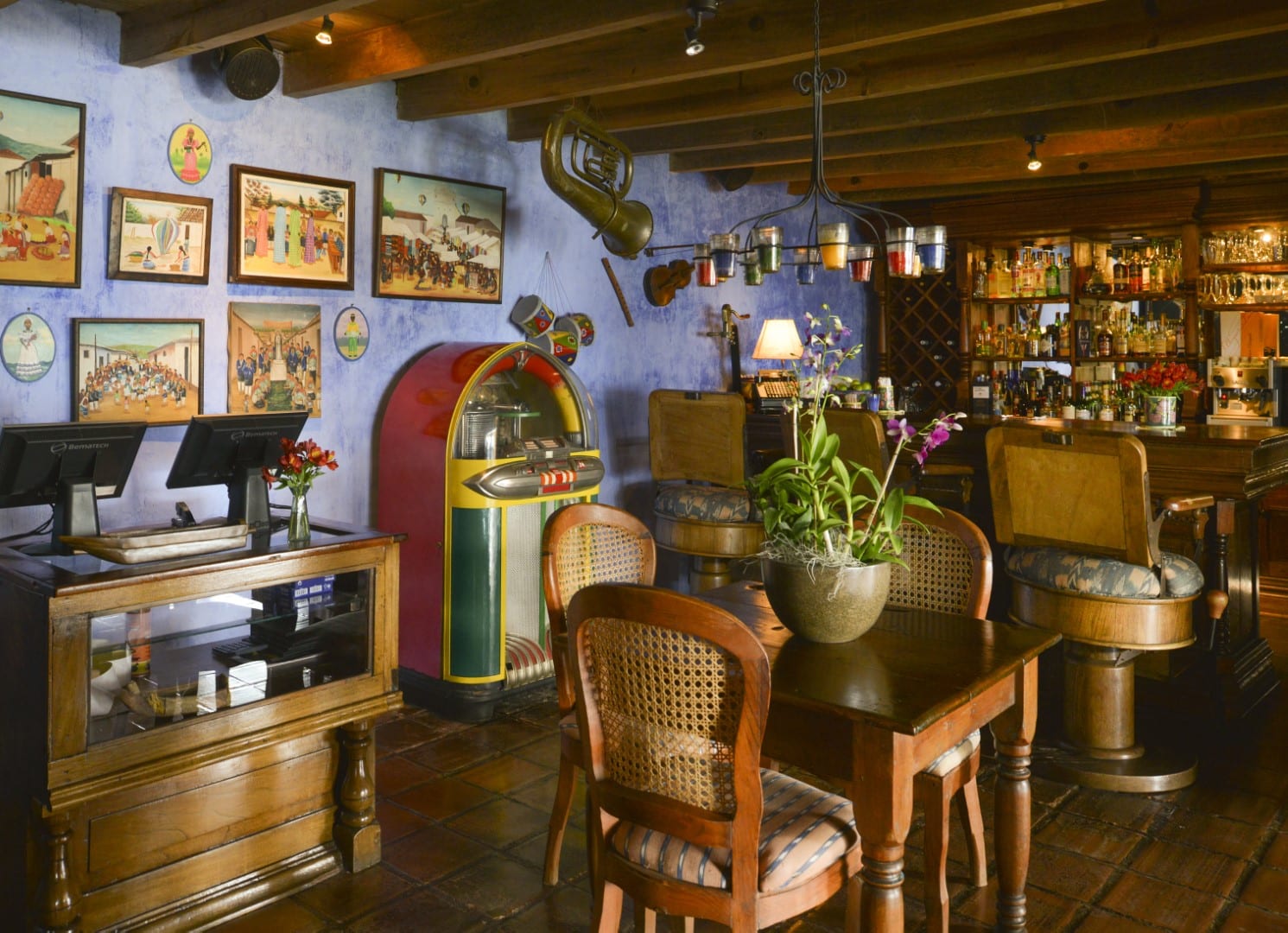 Bar at Casa Palopo in Lake Atitlan