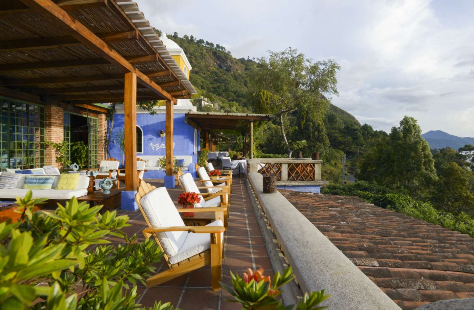 Terrace at Casa Palopo in Lake Atitlan