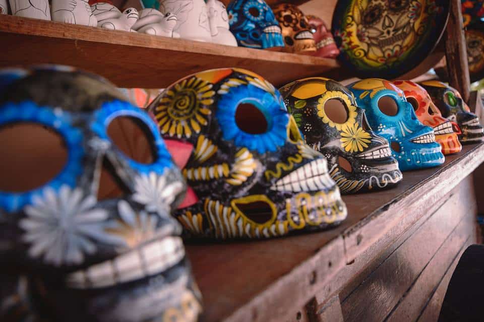 Skulls in shop at Catalonia Playa Maroma