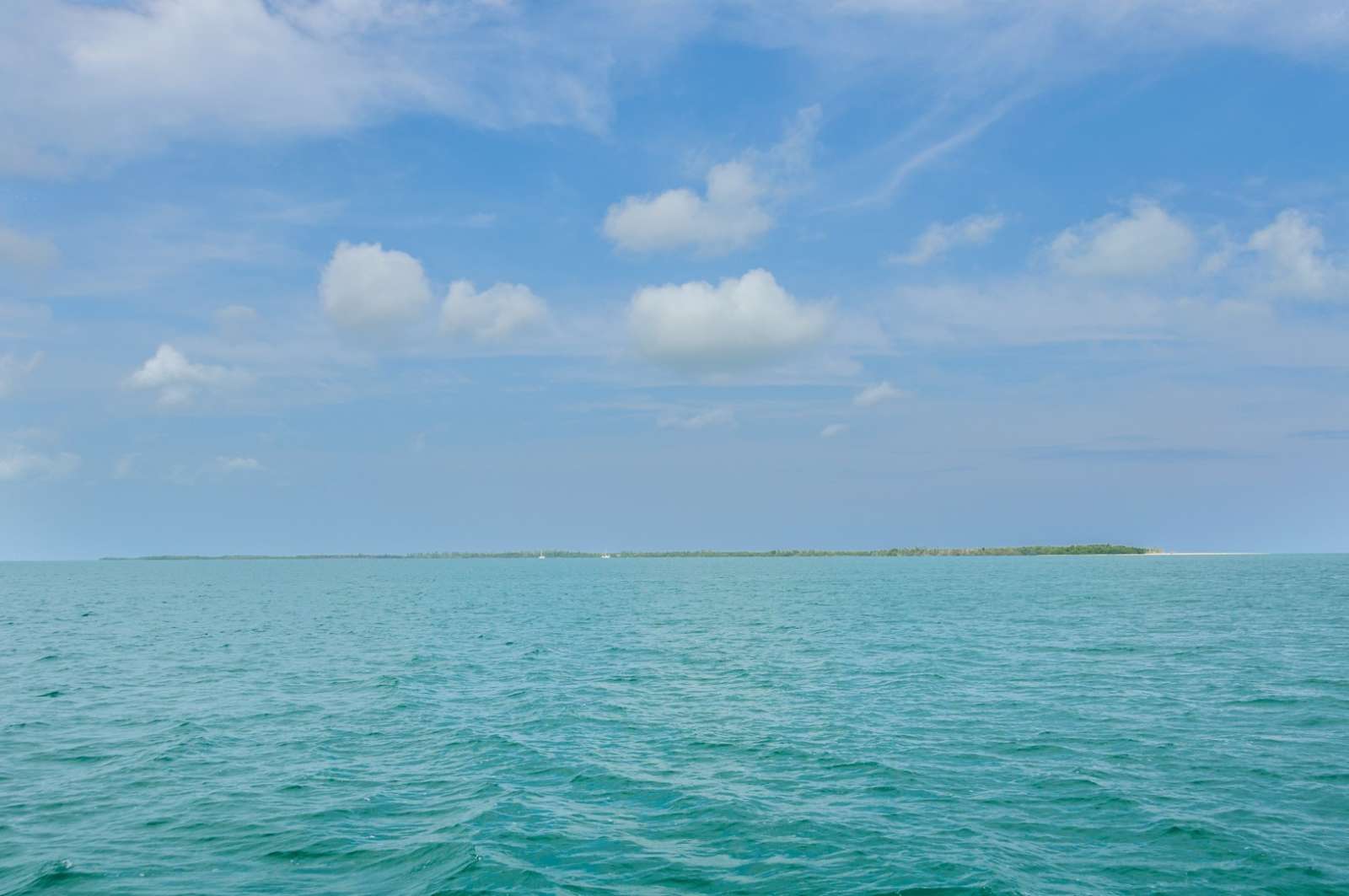 Distant view of Cayo Levisa, Cuba