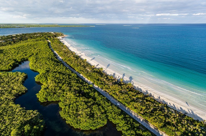 The beautiful beach at Cayo Ensenachos, Cuba