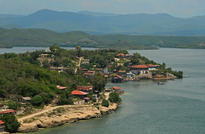 Overlooking Cayo Granma from the Morro Castle in Santiago de Cuba