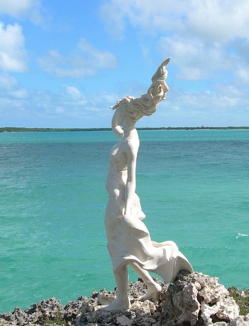 Statue on Cayo Las Brujas