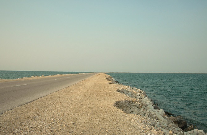 The causeway linking mainland Cuba to Cayo Santa Maria