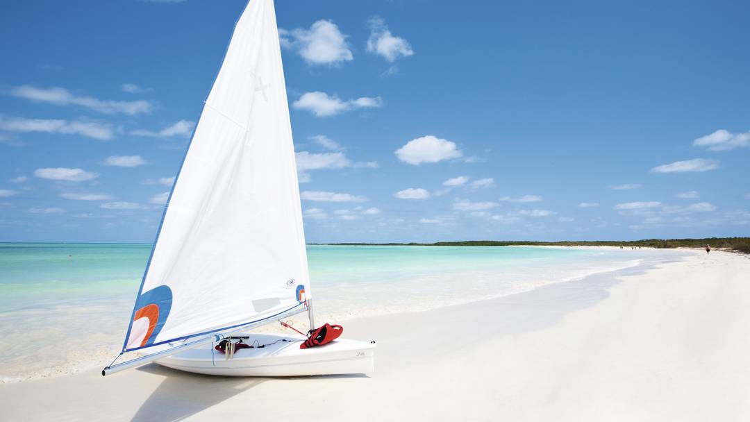 Sail boat at Cayos de Villa Clara, Cuba