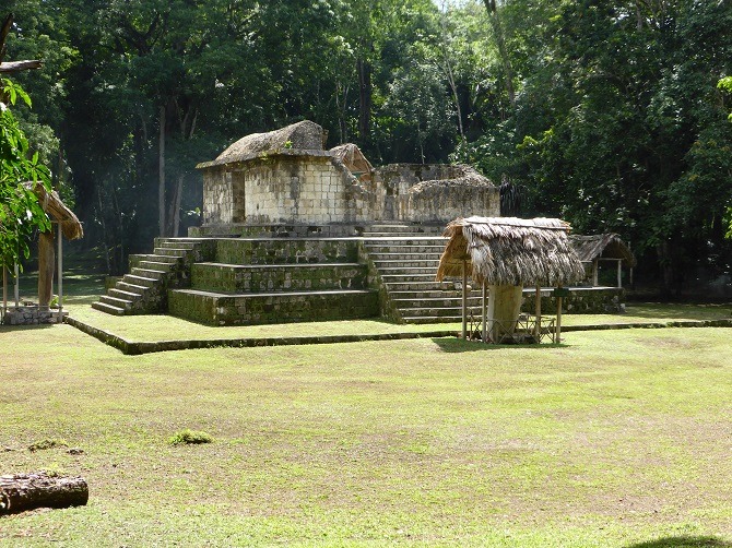The Mayan ruins of Ceibal are an hour by boat from Sayaxche