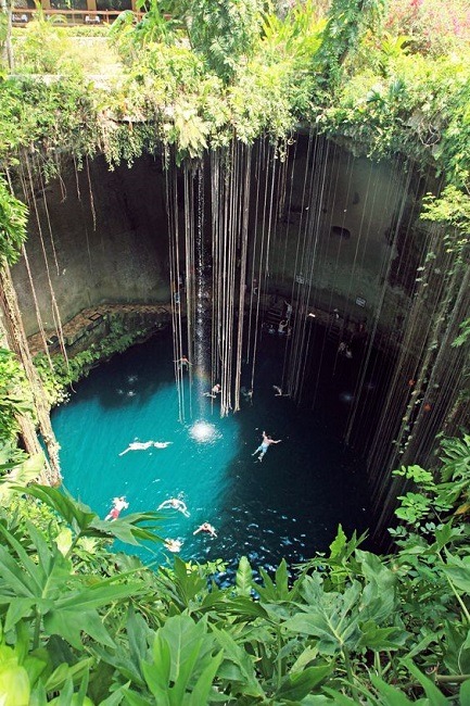Cenote in the Yucatan