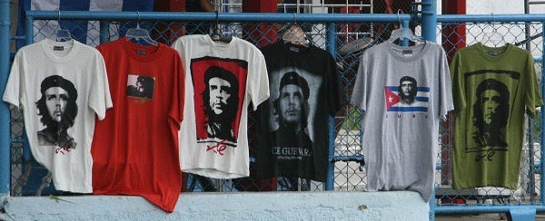 Che Guevara t-shirts on sale in Cuba