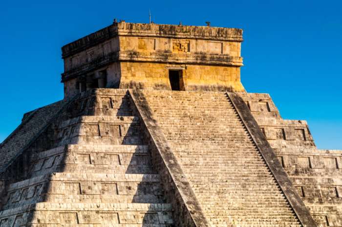 Top of pyramid at Chichen Itza