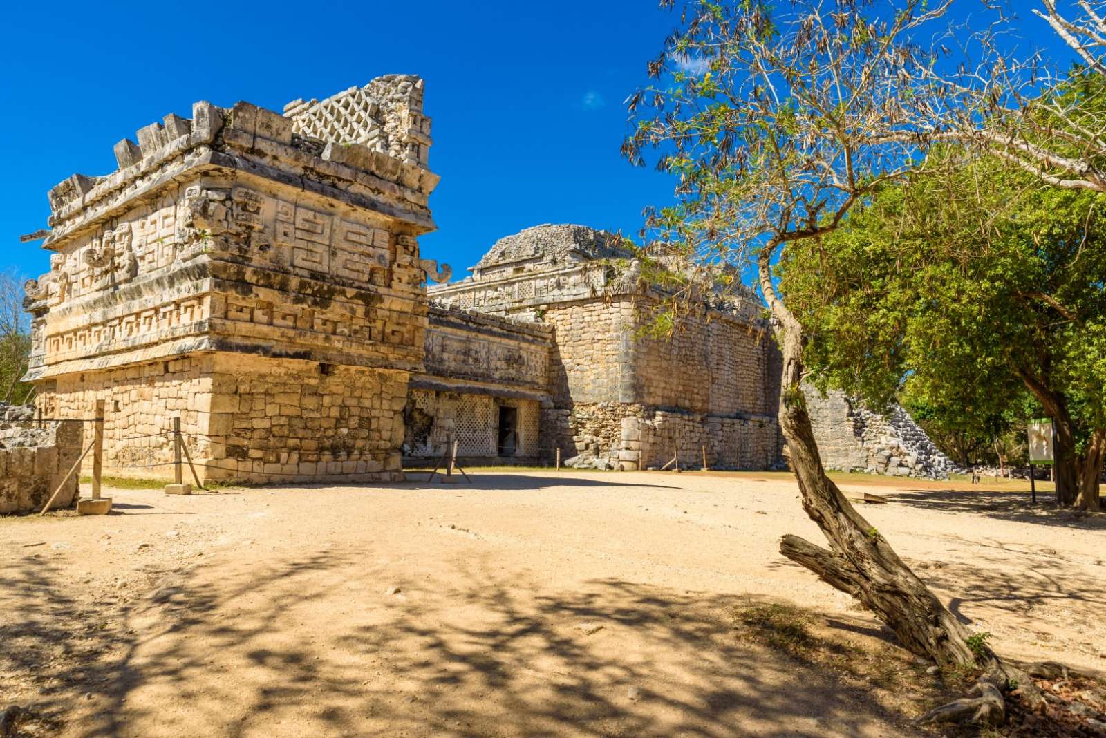 Blue sky at Chichen Itza