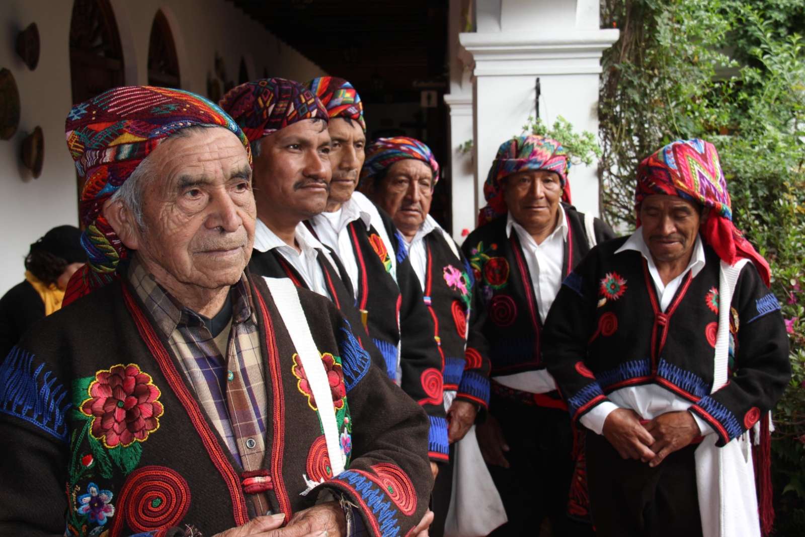 Cofrades at Chichicastenango, Guatemala