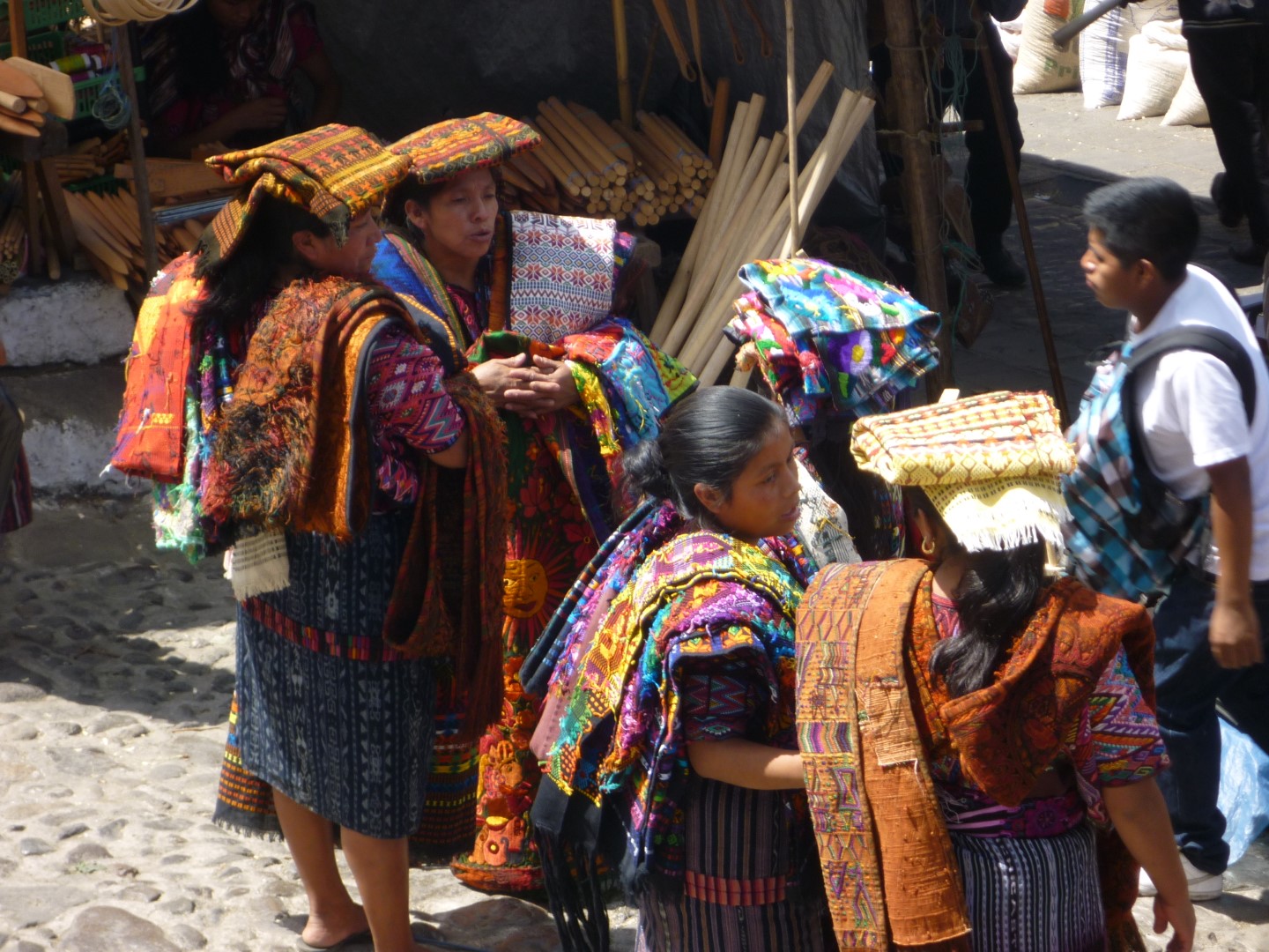 Mayan women trading at Chichicastenango, Guatemala