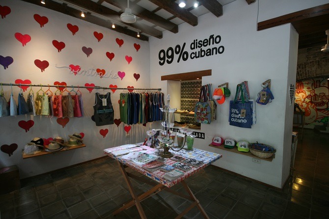 Clandestina designer store in Old Havana, Cuba