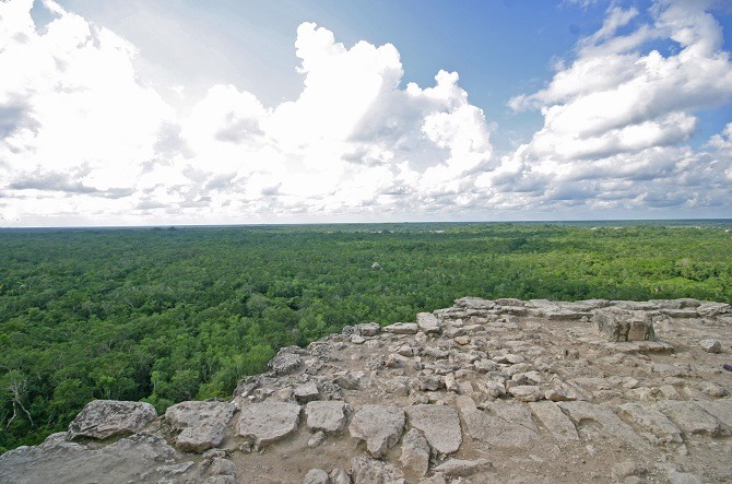 View from top of Nohoch Mul Coba