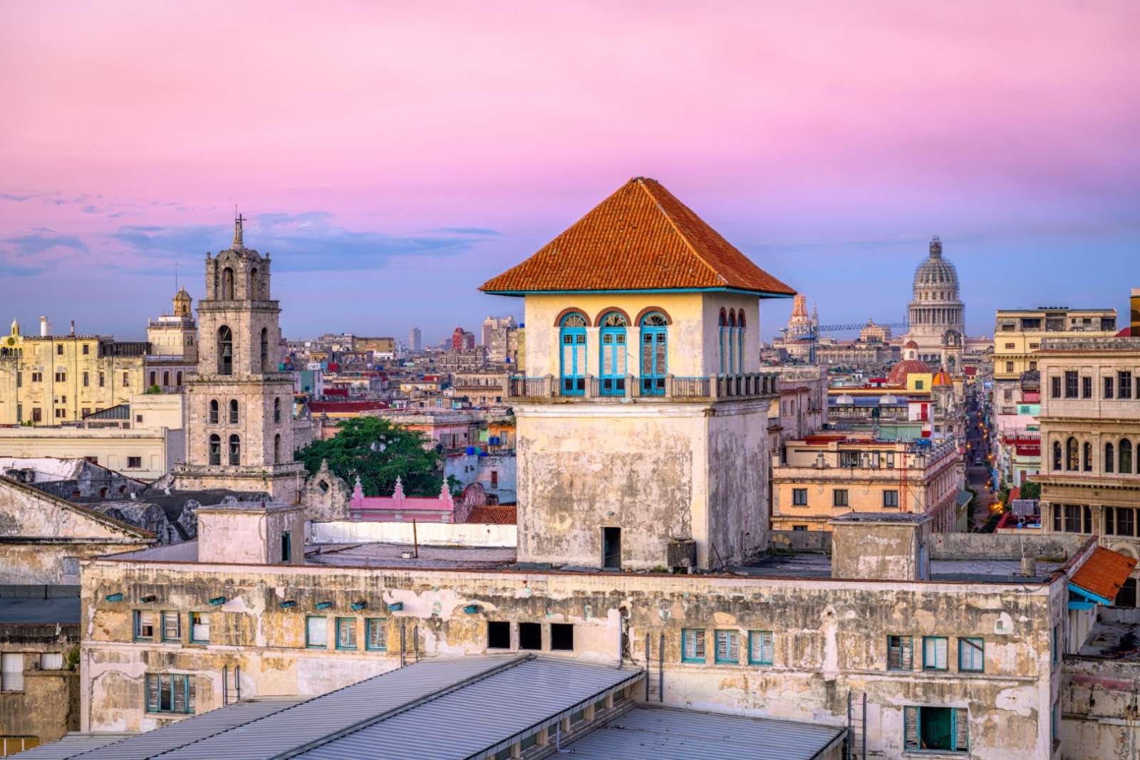 The skyline of Havana