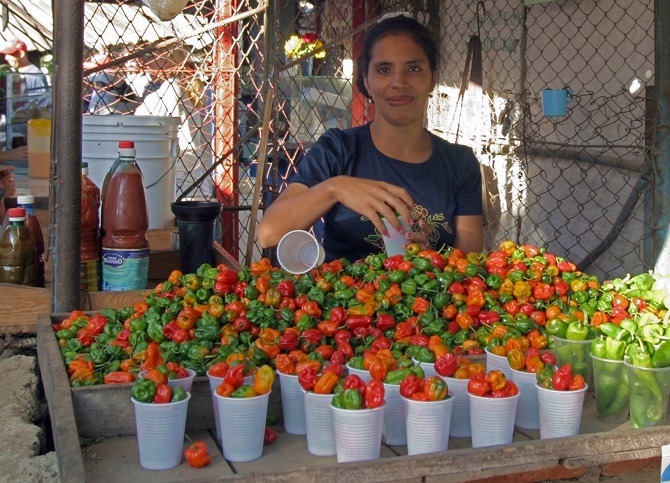 Market stall in Camaguey Cuba