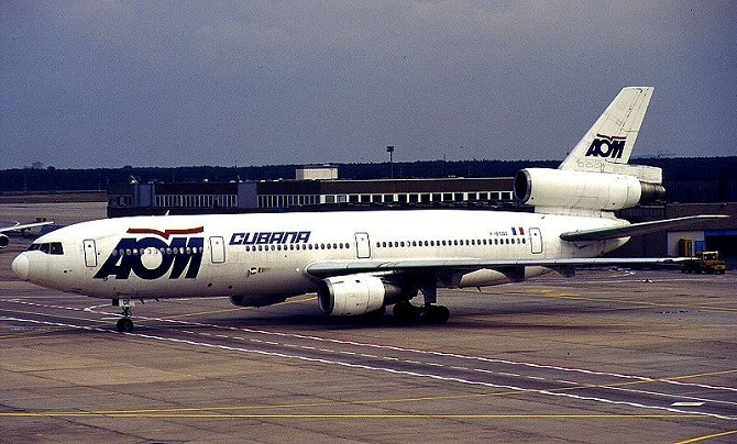 An old AOM DC10 leased to Cubana Airlines