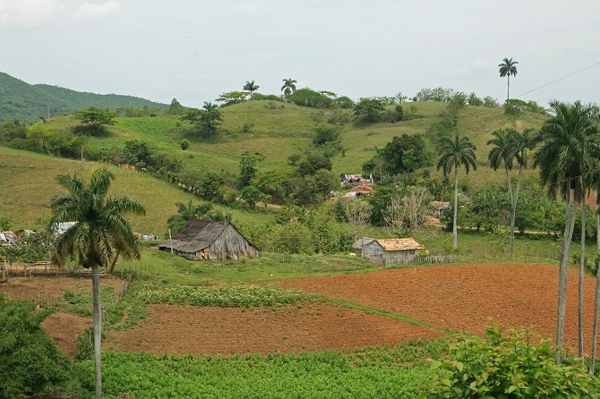 The Escambray Mountains between Trinidad and Santa Clara in Cuba