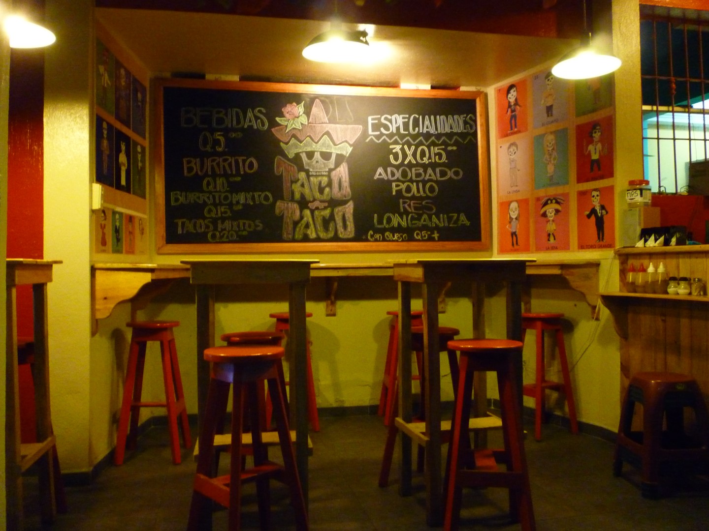 Bar in Flores, Guatemala