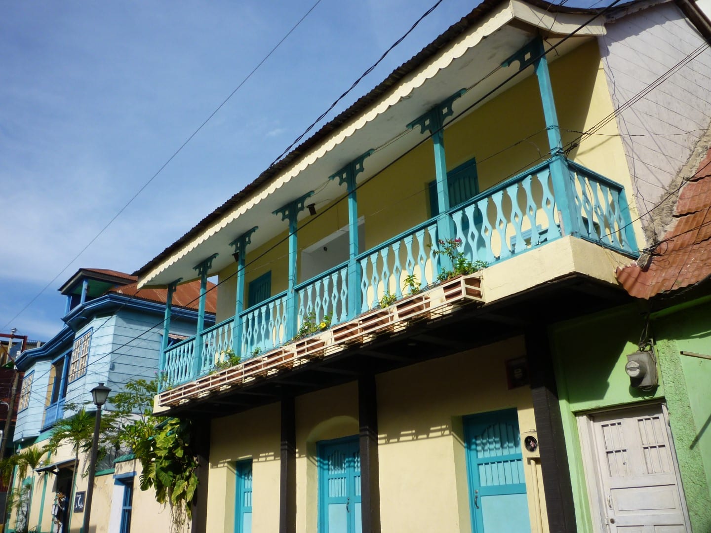 Traditional building in Flores, Guatemala